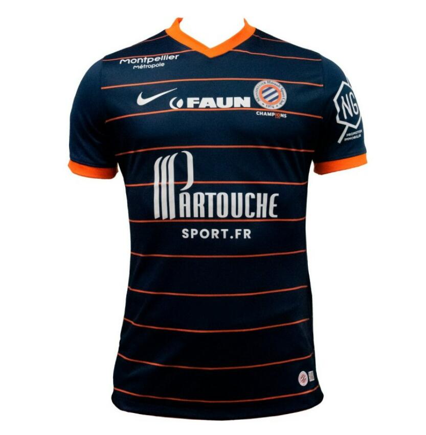 2021/22 Montpellier Hérault Sport Club Home Kit Soccer Jersey